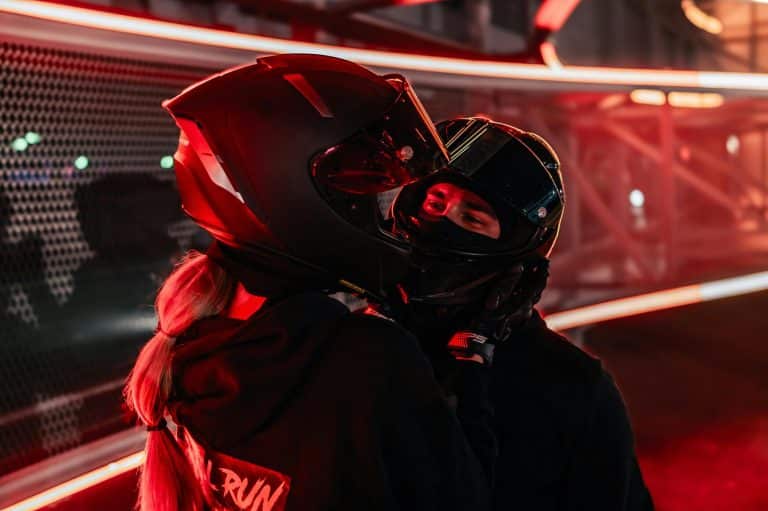 Bike helmets lighting up for nighttime safety